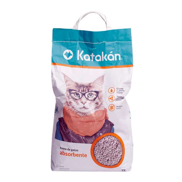 Arena absorbente Katakán para gatos 7 L