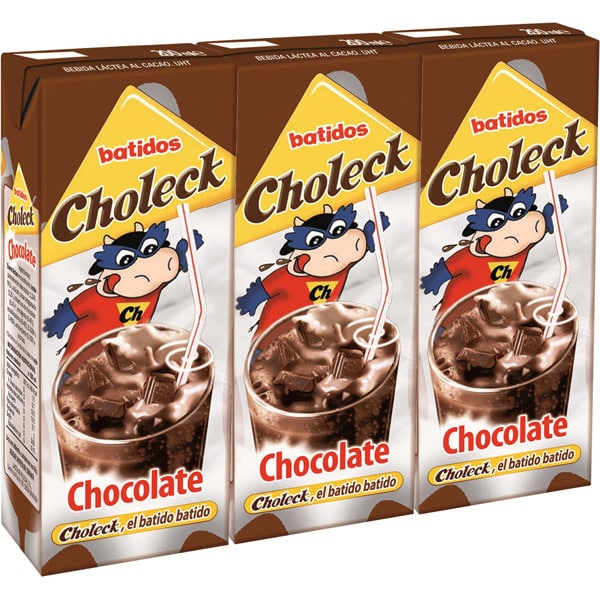 CHOLECK batido de cacao pack 3 envases 200 ml
