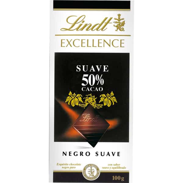 Chocolate negro Lindt Excellence suave 50%