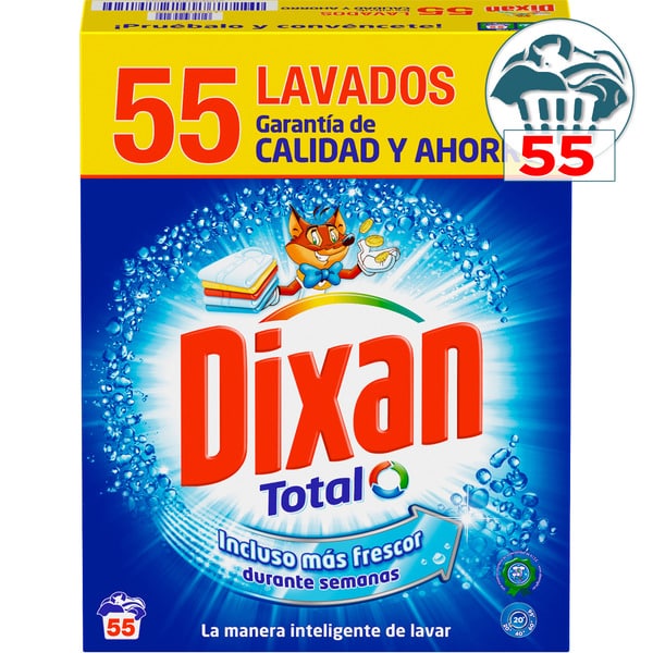 Detergente DIXAN Total – 55 lavados