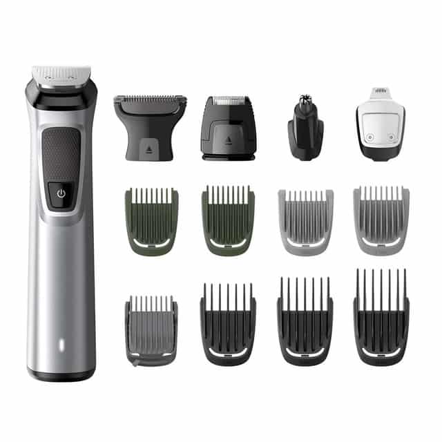 Multigroom Philips MG7720/18 con 14 herramientas para cara, cabello y cuerpo