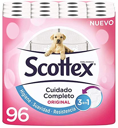 Scottex Original Papel Higiénico – 96 Rollos