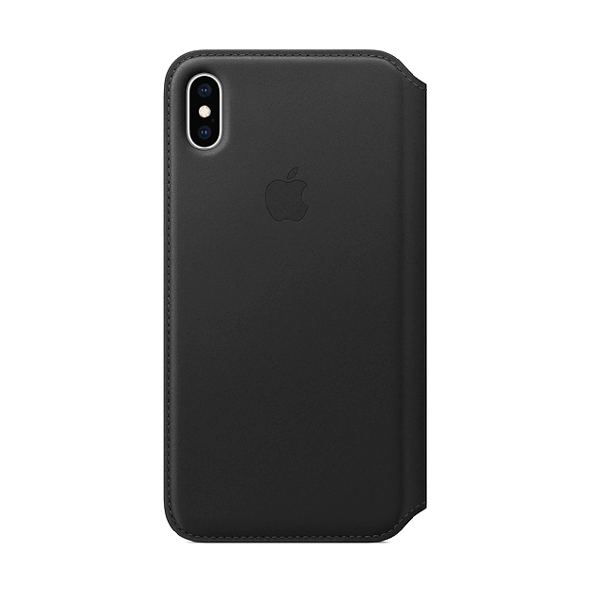 Funda Apple Leather Folio Negra para iPhone XS Max
