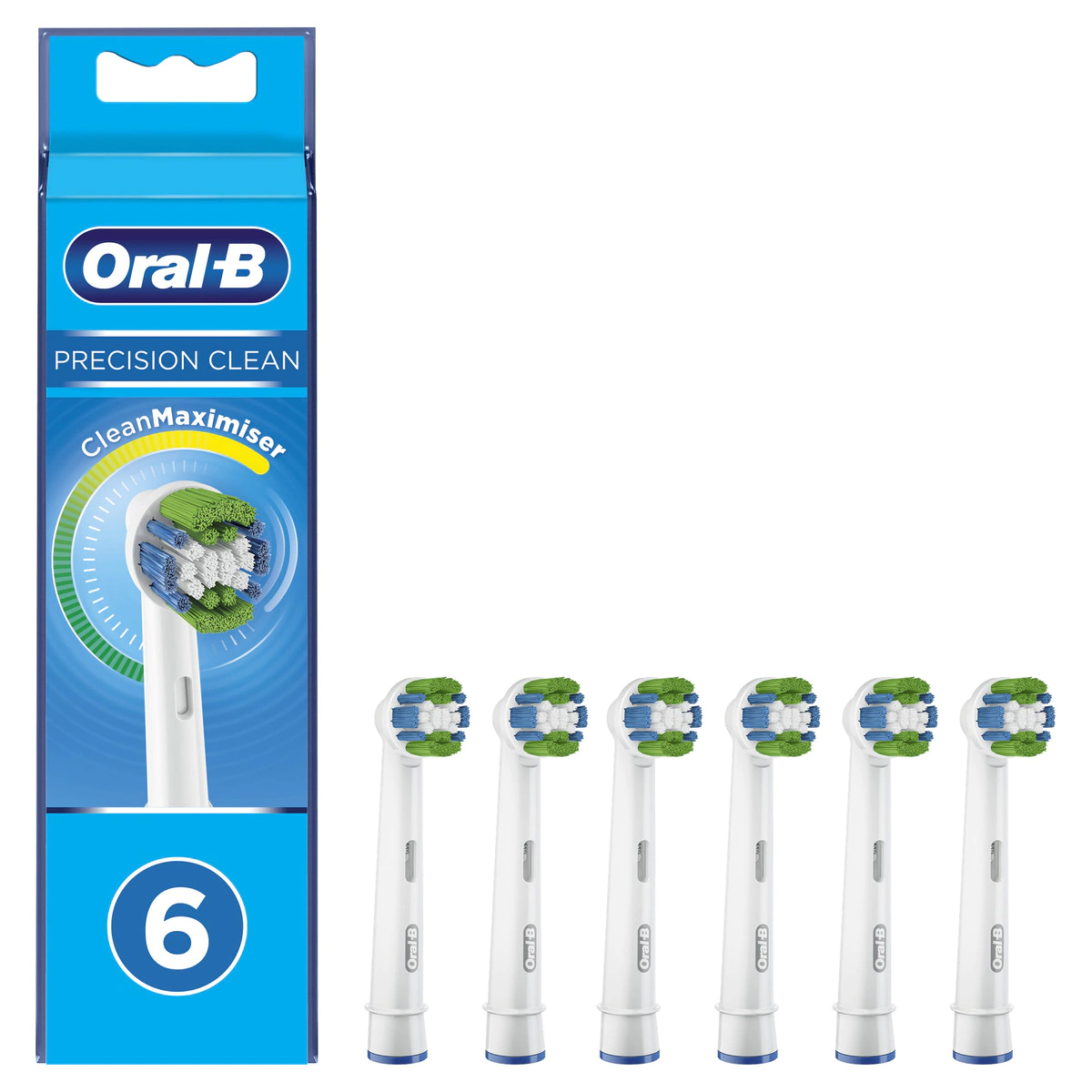 6 cabezales de recambio Oral-B Precision Clean