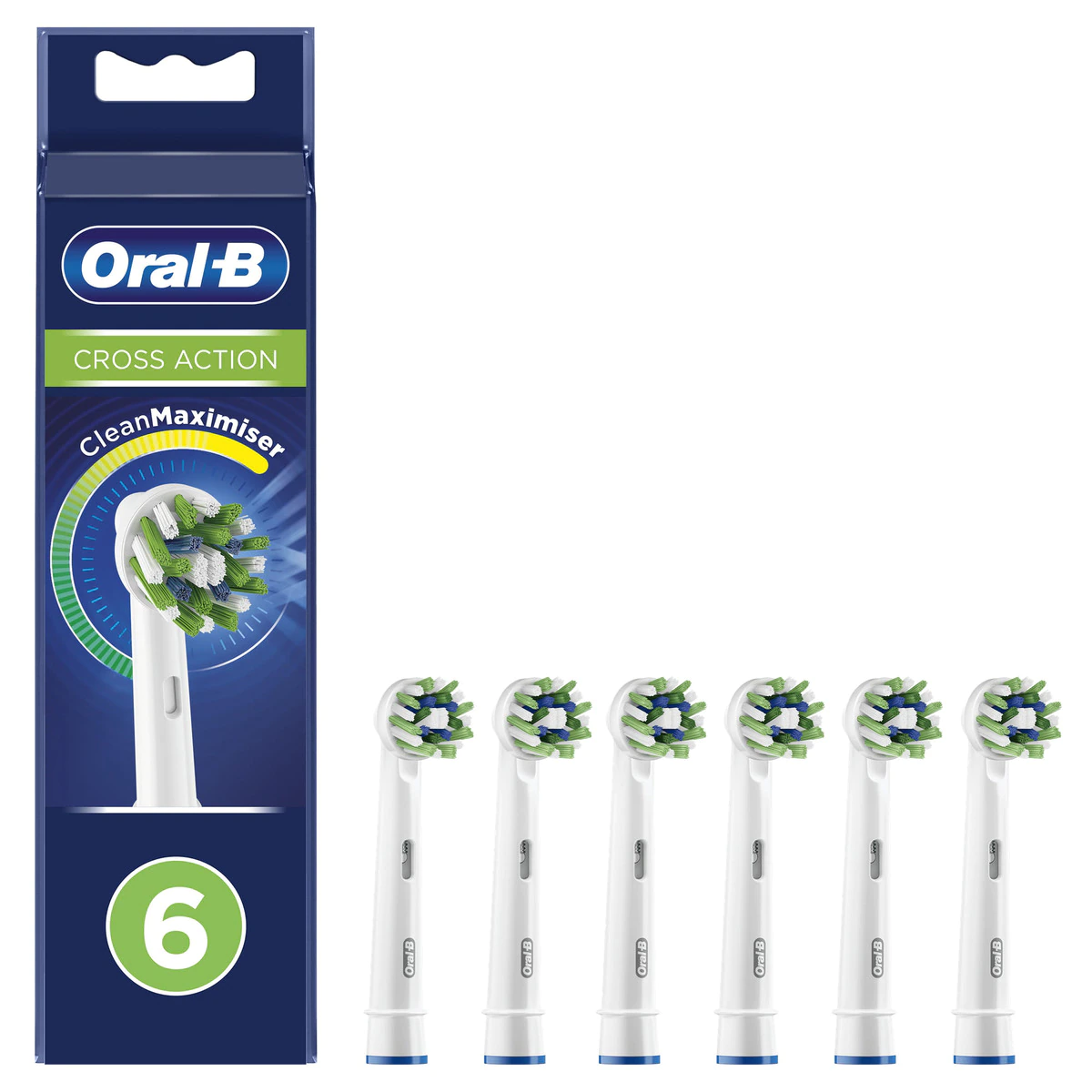 6 cabezales de recambio Oral-B CrossAction