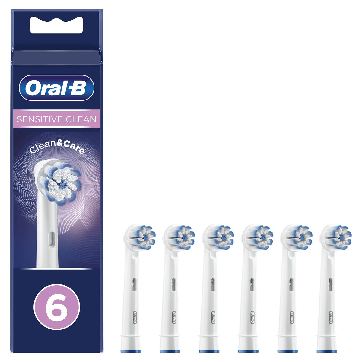 6 cabezales de recambio Oral-B Sensitive Clean