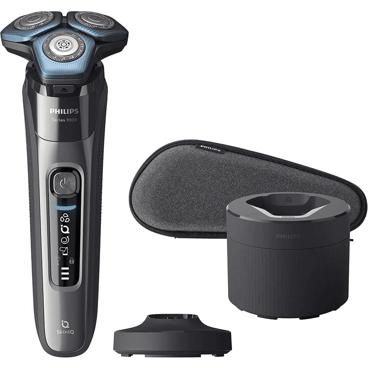 Afeitadora eléctrica Philips S7000 con tecnología SkinIQ con sensor de barba y movimiento