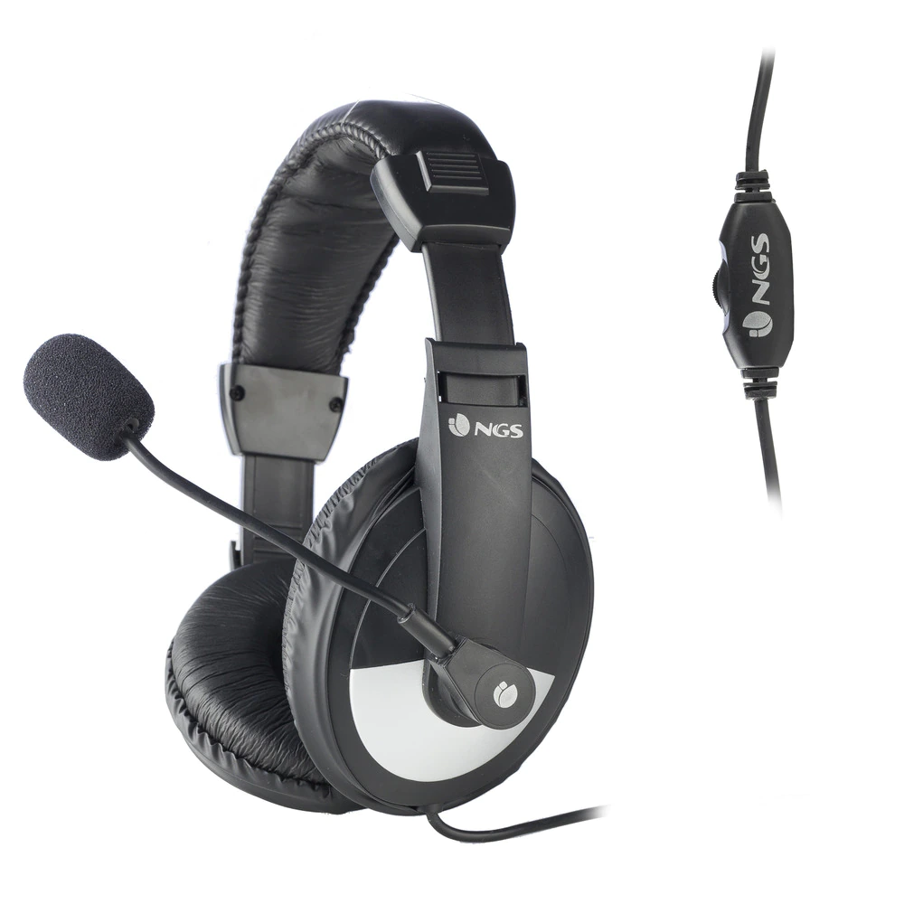 Auricular de Diadema Para Pc Ngs Msx9 Pro con Micrófono Ajustable, Negro
