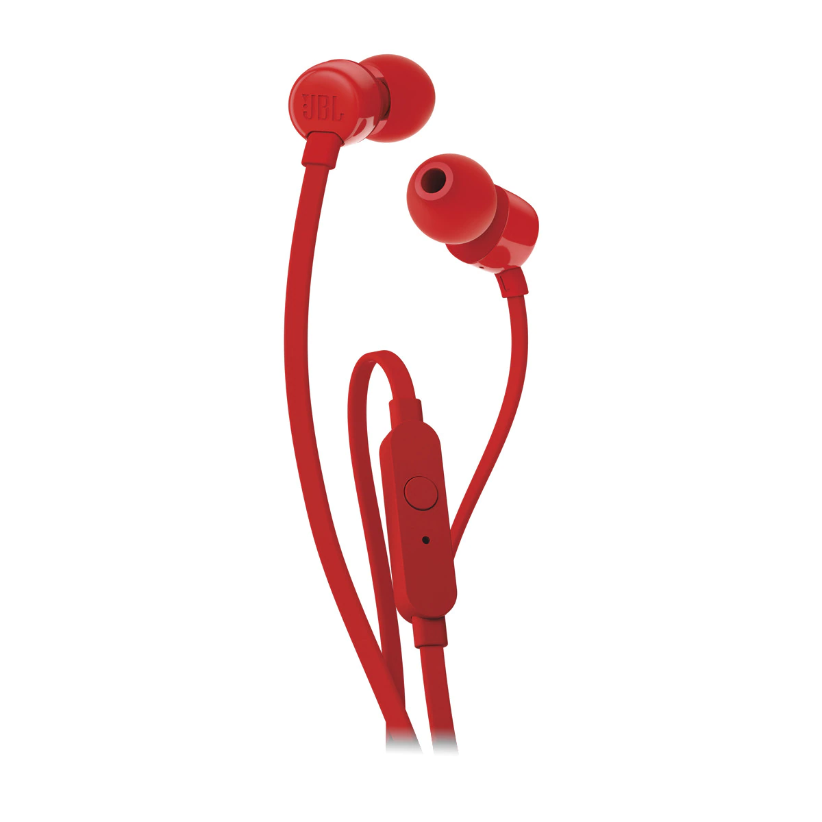 Auriculares de botón JBL T110 Rojo con micrófono