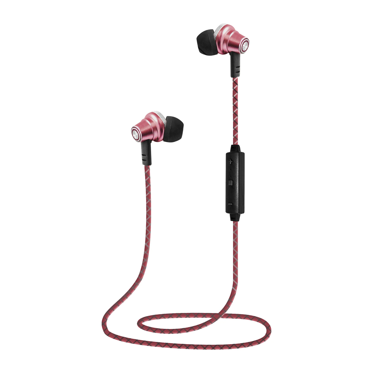 Auriculares deportivos de botón Lauson EH219 Bluetooth Rosa con Imán