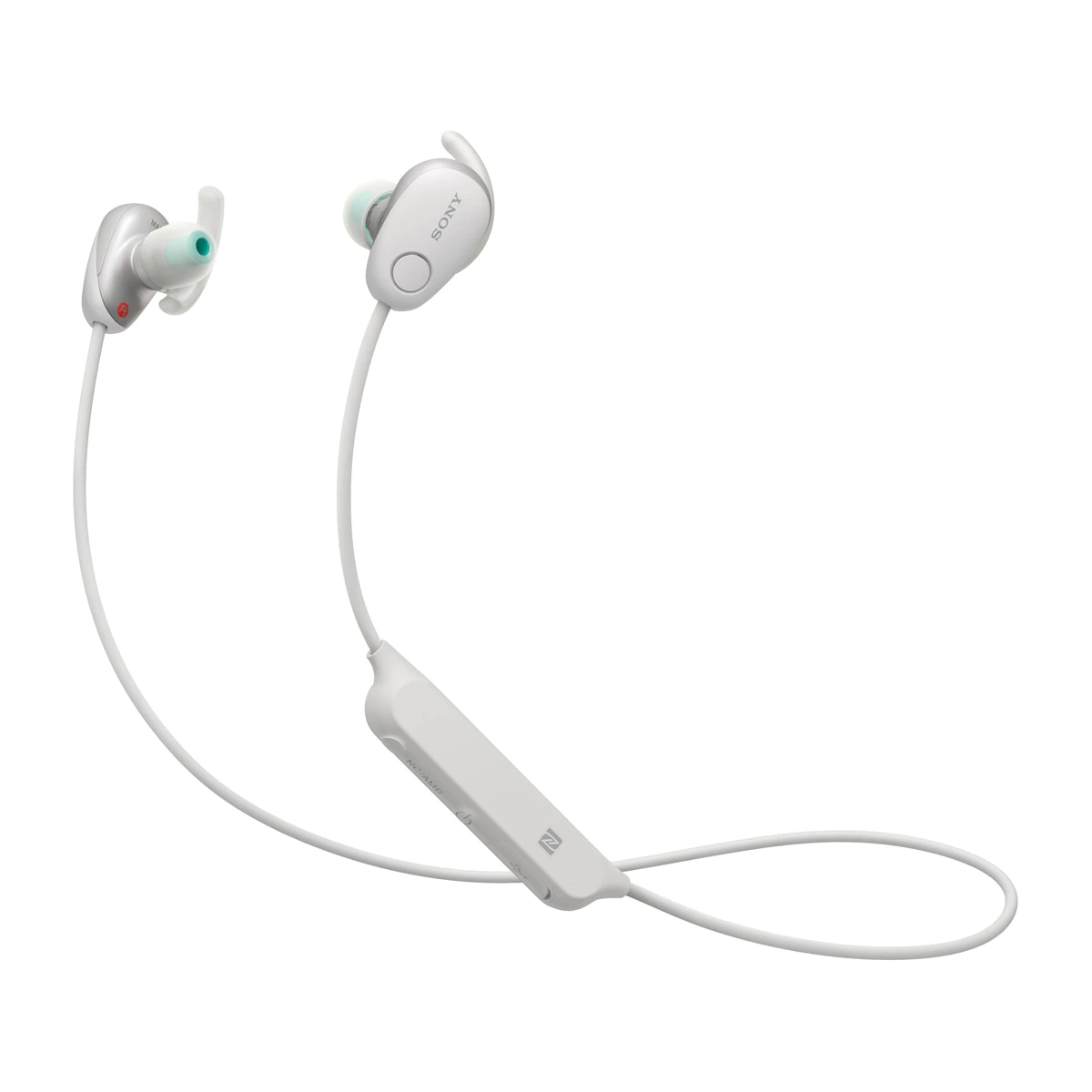 Auriculares deportivos de botón Sony WI-SP600N Blanco Noise Cancelling, NFC/Bluetooth con micrófono