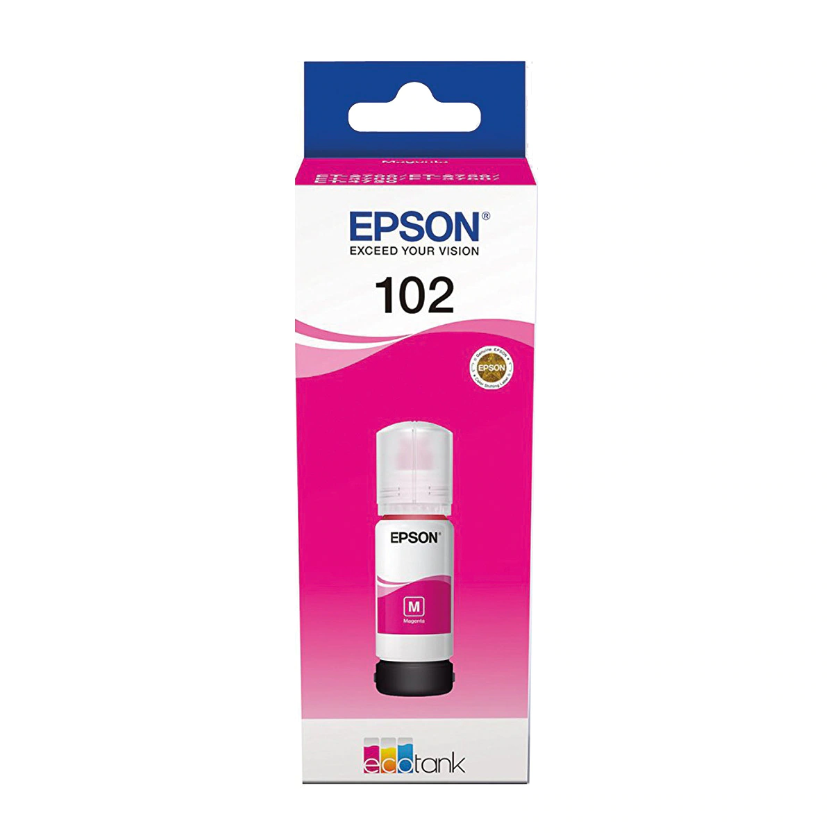 Botella tinta Epson 102 EcoTank Magenta (C13T03R340)