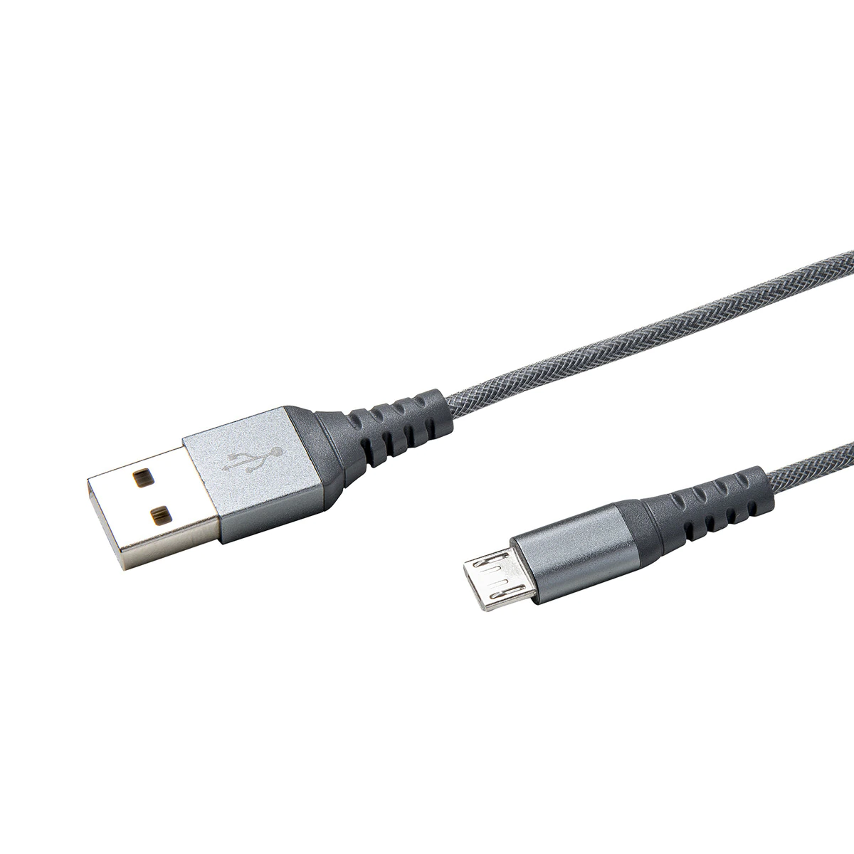 Cable Celly USB a Micro USB de Nylon plateado