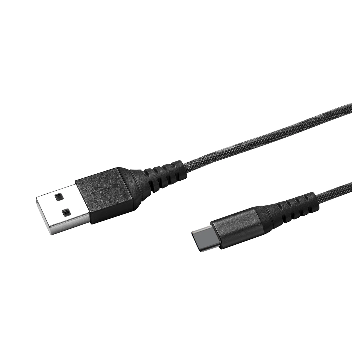 Cable Celly USB a Tipo C Nylon negro de 0,25 m