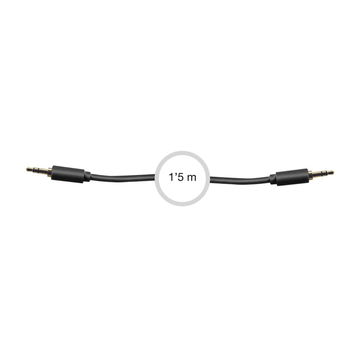 Cable de audio Fonestar AA-709N Jack estéreo 3,5 mm de 1,5 metros