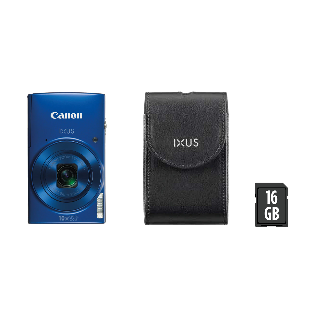 Cámara compacta Canon IXUS 190 Azul 20MP + funda y tarjeta SD 16GB