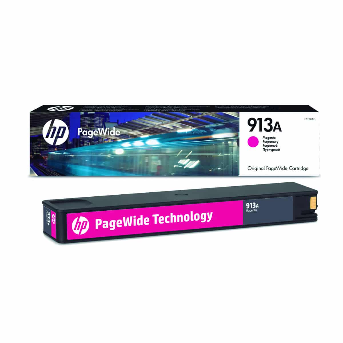 Cartucho original HP PageWide 913A Magenta (F6T78AE)