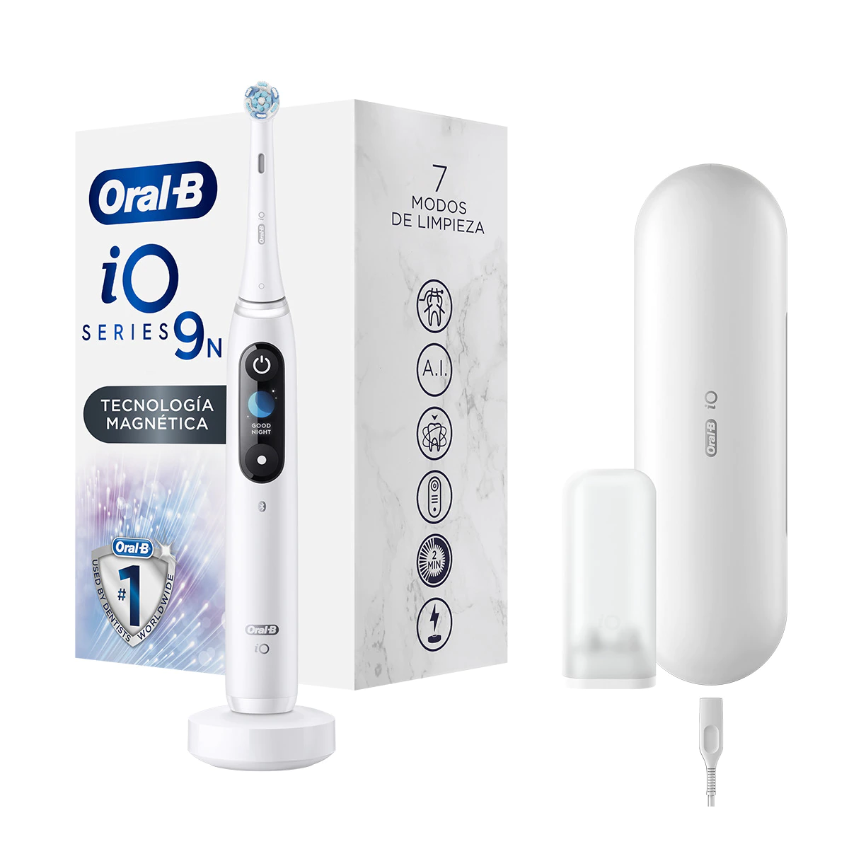Cepillo de dientes eléctrico Braun Oral-B iO 9n 7 modos de limpieza