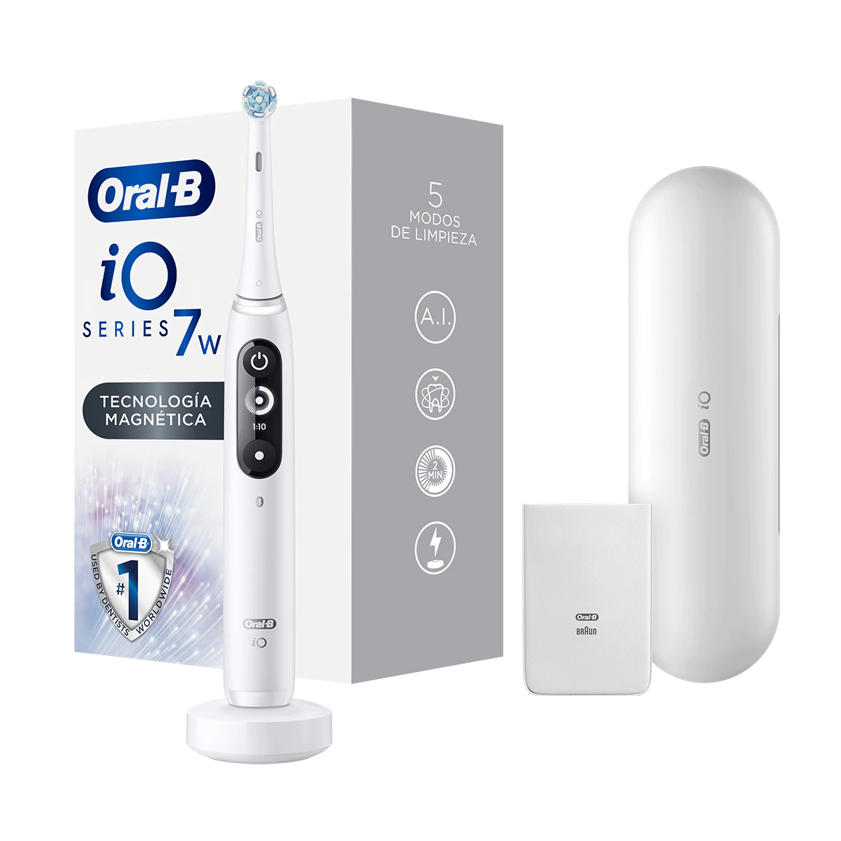 Cepillo de dientes eléctrico Braun Oral-B iO 7w 5 modos de limpieza