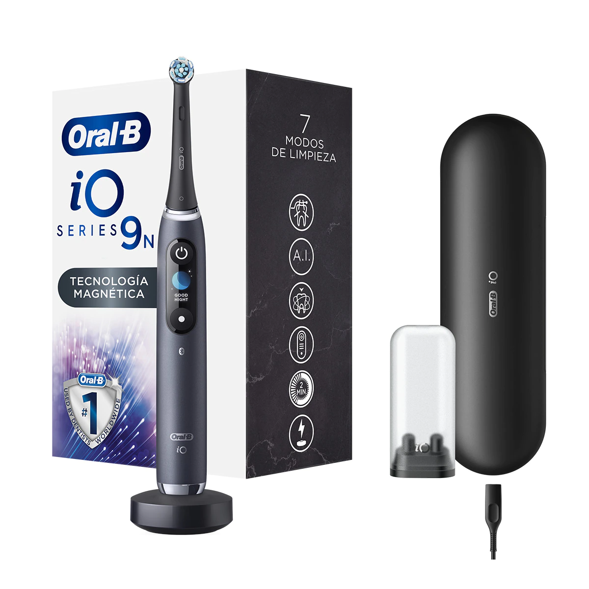 Cepillo de dientes eléctrico Braun Oral-B iO 9 7 modos de limpieza