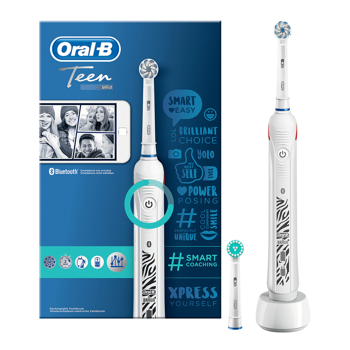 Cepillo de dientes eléctrico Braun Oral-B SmartSeries Teen Girls Sensi Ultrathin recargable