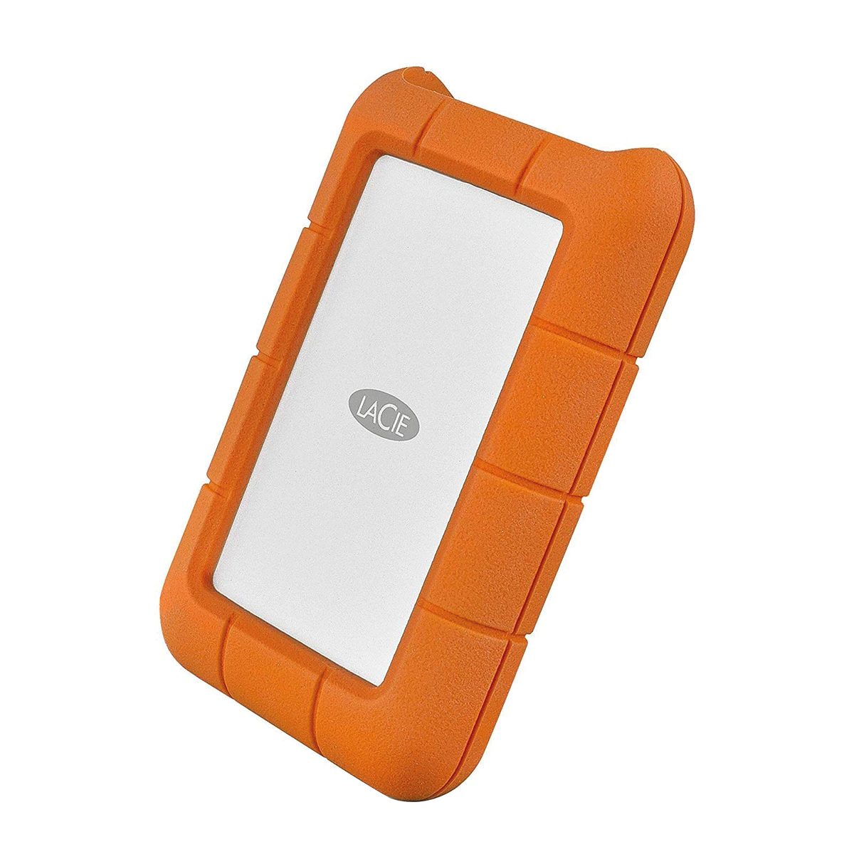 Disco duro externo portátil LaCie Rugged 4TB USB-C naranja