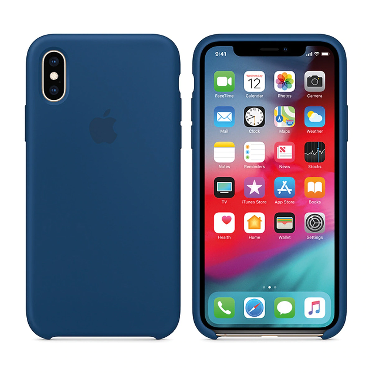 Funda Apple Silicone Case Azul horizonte para iPhone XS Max