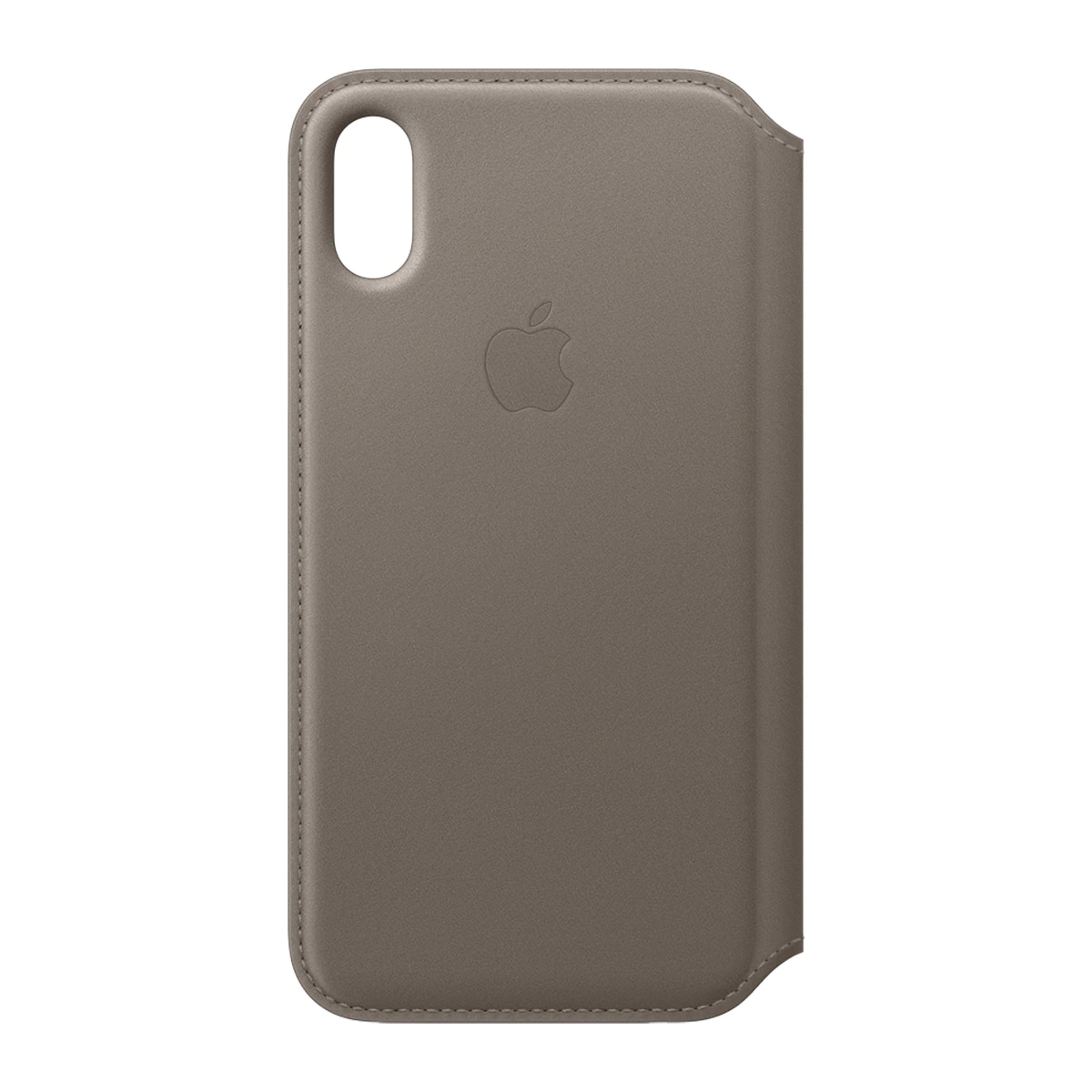 Funda Apple Leather Folio marrón topo para iPhone X