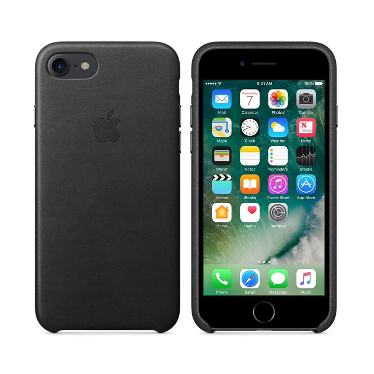 Funda Leather Case Negra para iPhone 7 Plus