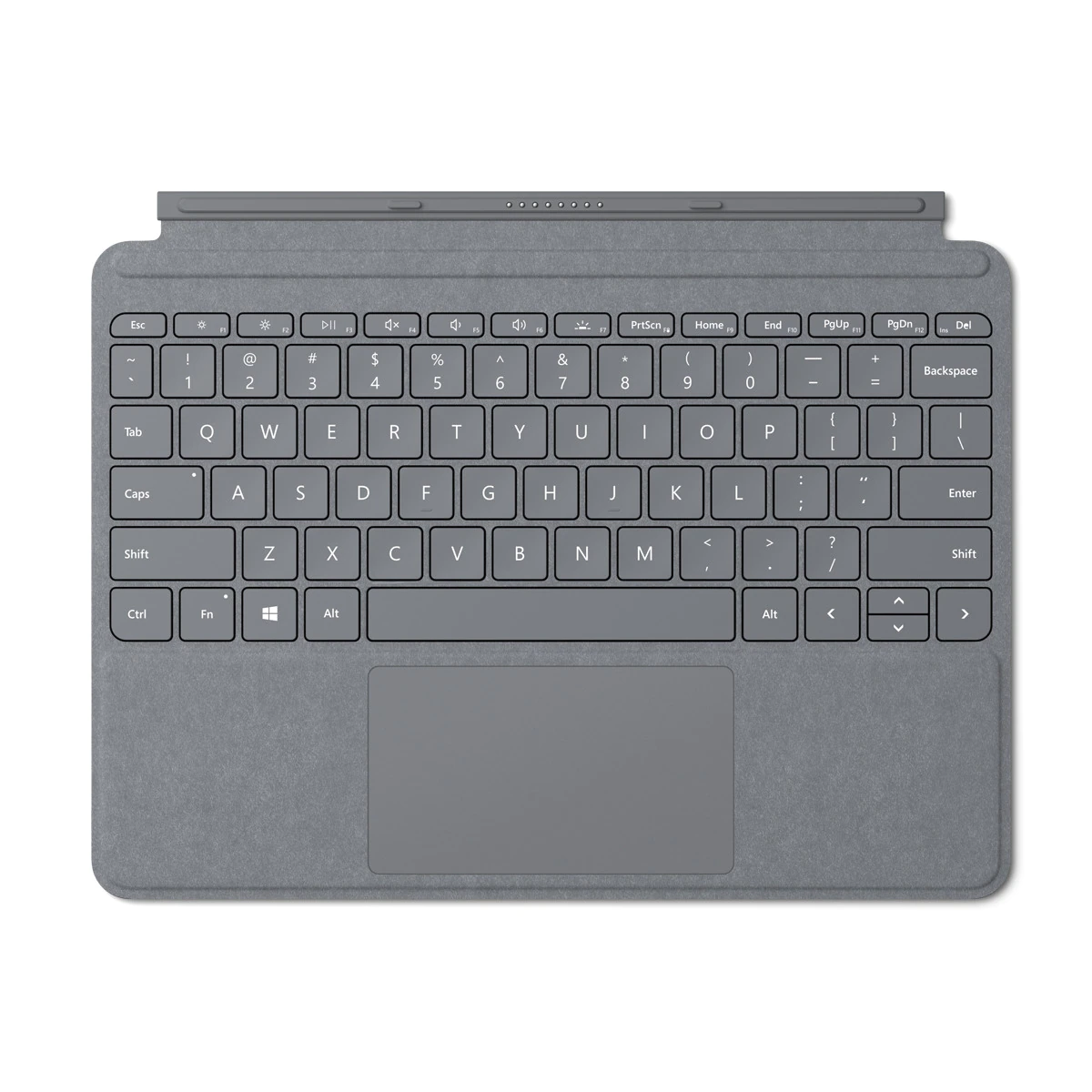 Funda platino con teclado Microsoft Type Cover para Surface Go