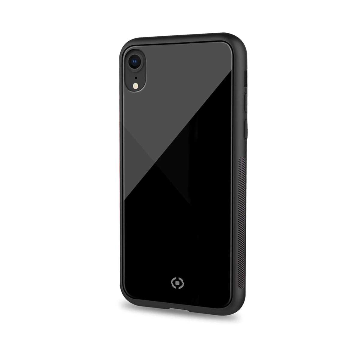 Funda Rígida de Cristal Templado Celly Diamond color negro para Iphone XR