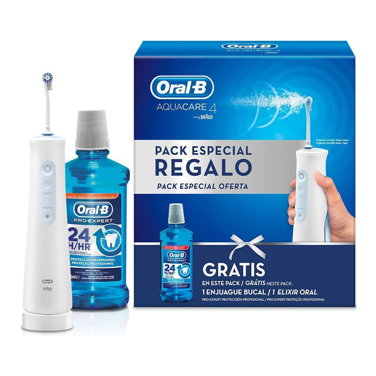 Irrigador dental Braun Oral-B Aquacare 4 con tecnología Oxyjet