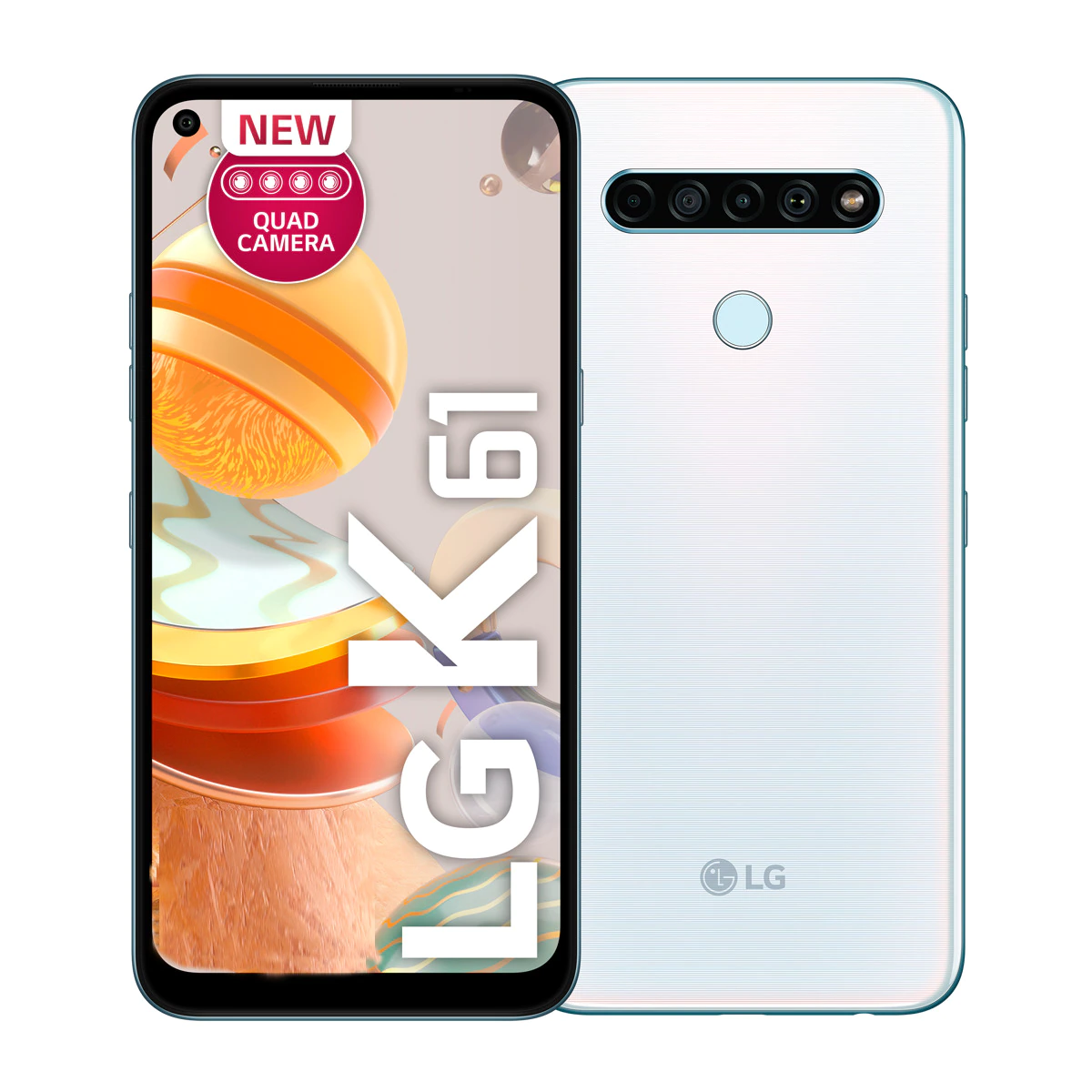 LG K61 4+128 GB blanco móvil libre