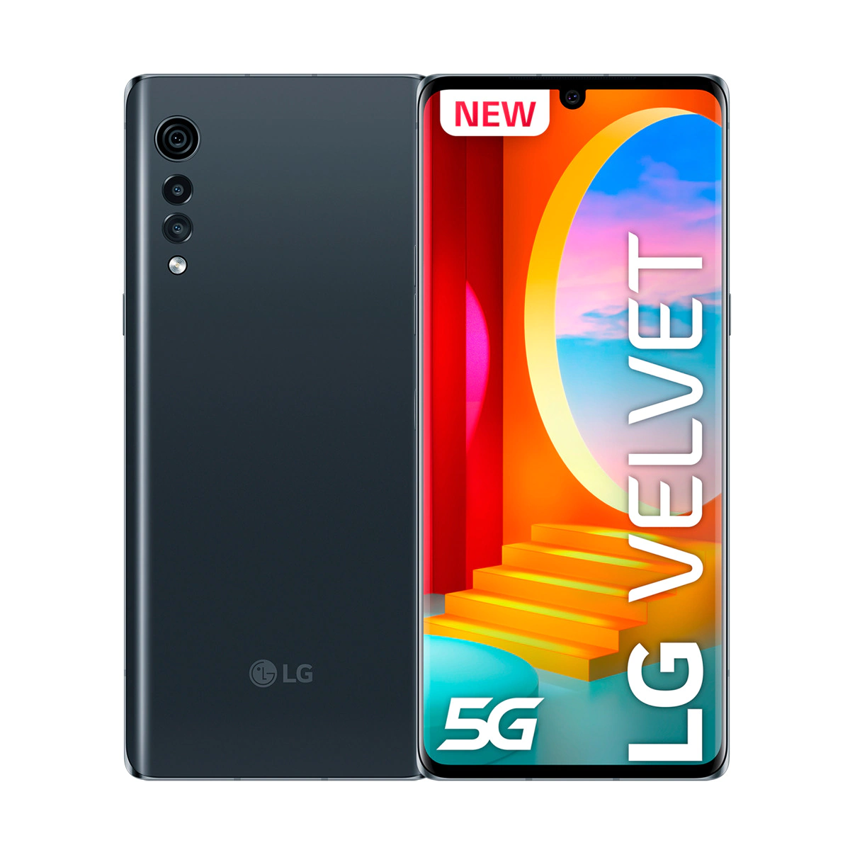 LG Velvet 5G 6 GB + 128 GB gris aurora móvil libre