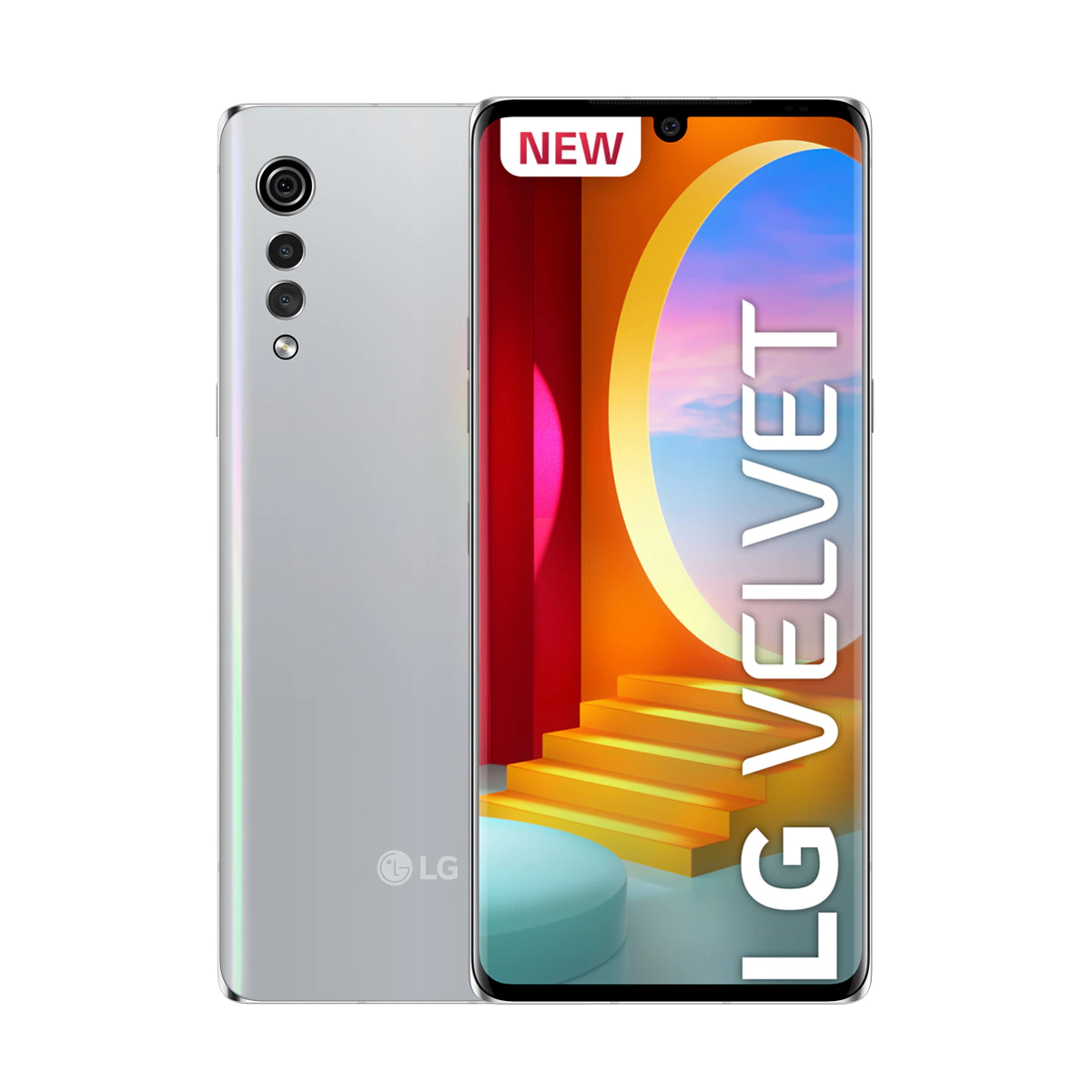 LG Velvet 6 GB + 128 GB aurora silver móvil libre