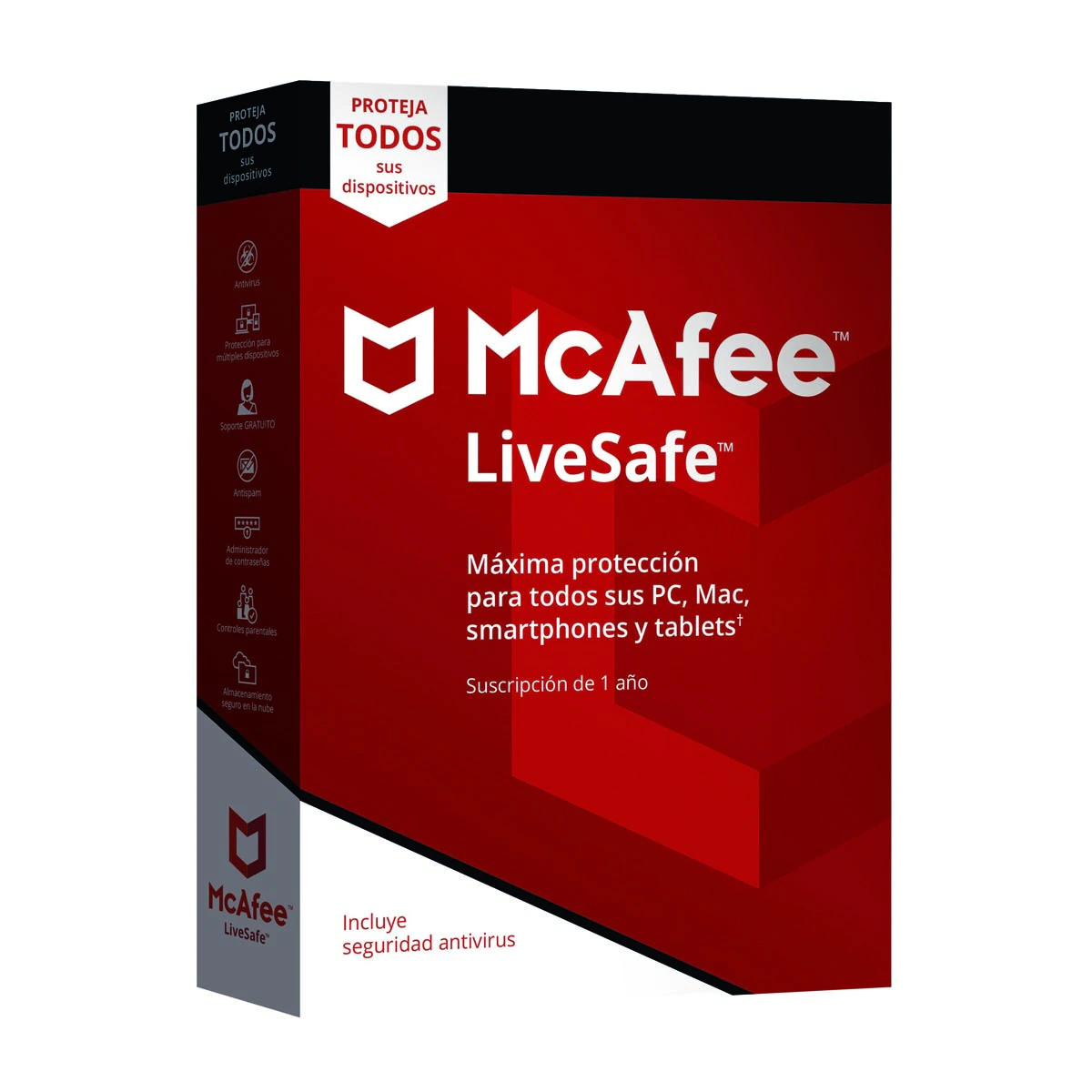 McAfee LiveSafe, Suscripción 1 año