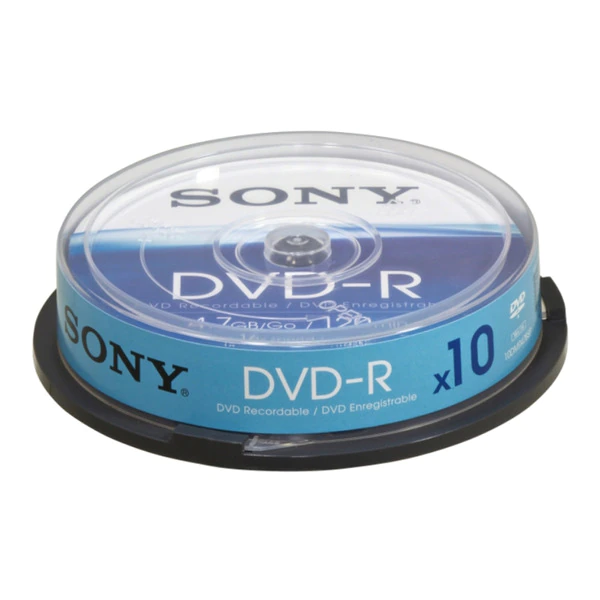 Pack 10 DVD-R Sony 4,7 GB