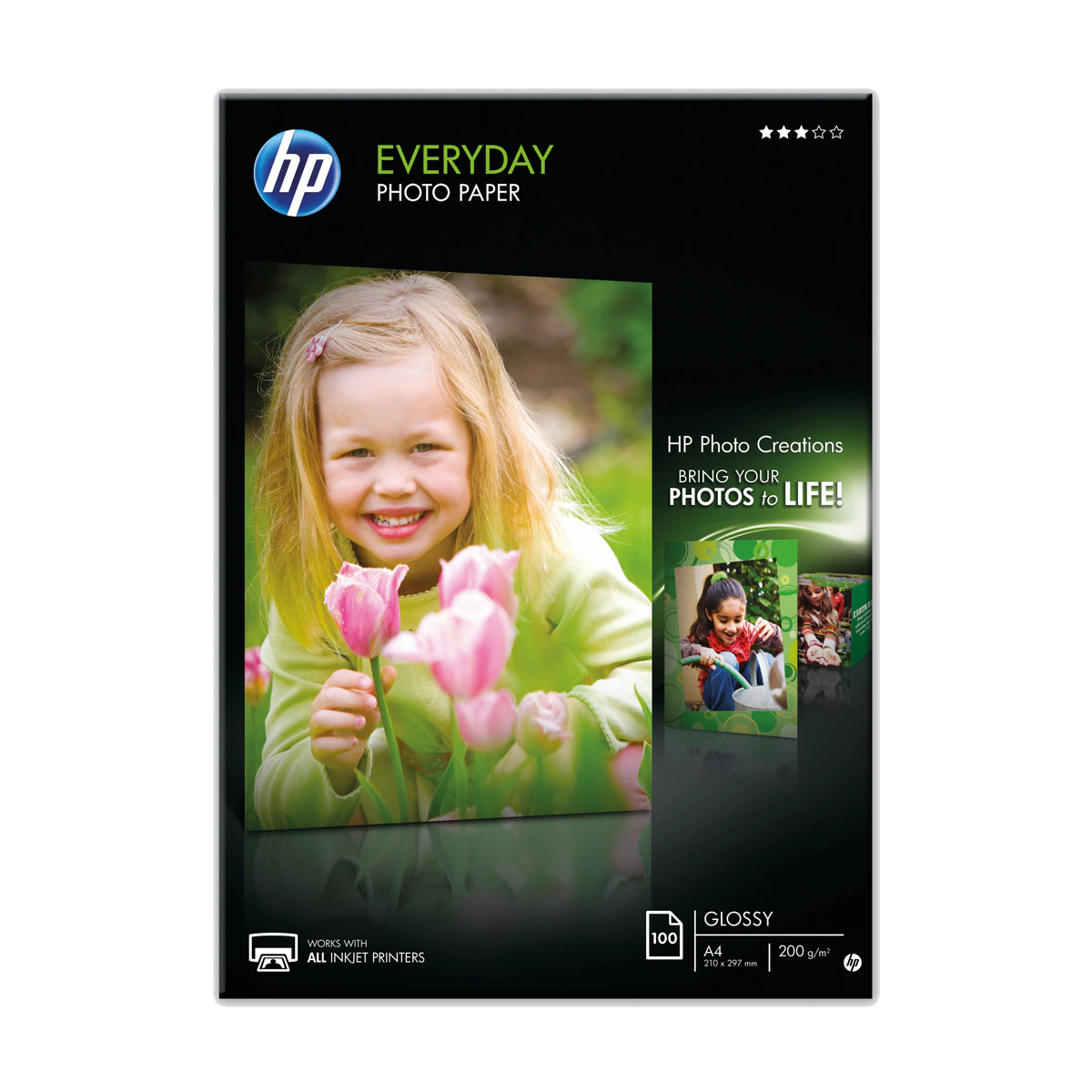 Papel fotográfico HP Everyday A4 200g 100 hojas