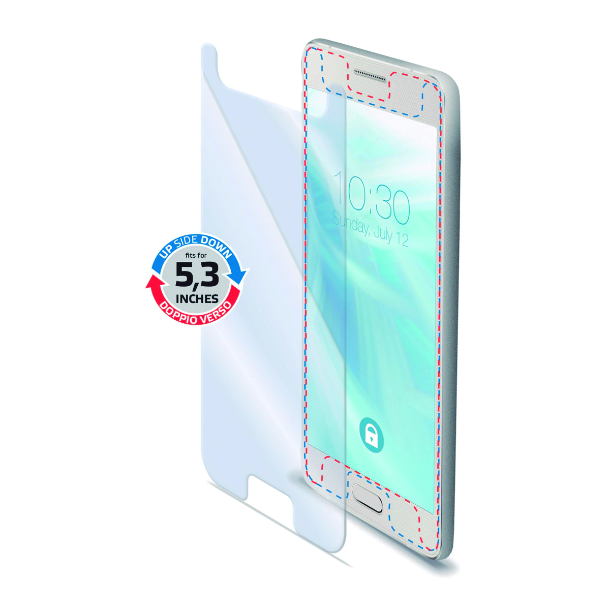 Protector de Cristal Universal para smartphones 5″3
