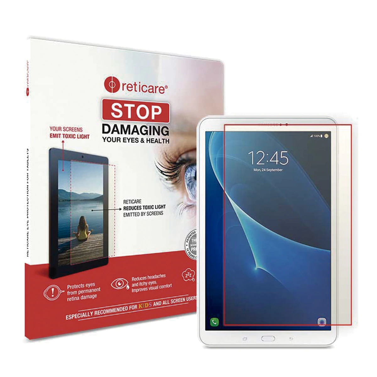 Protector de pantalla Reticare Ocular para Samsung Galaxy Tab A 25,65 – 25,65 cm (10,1 – 10,1») y otras tablets con pantalla 10,1»