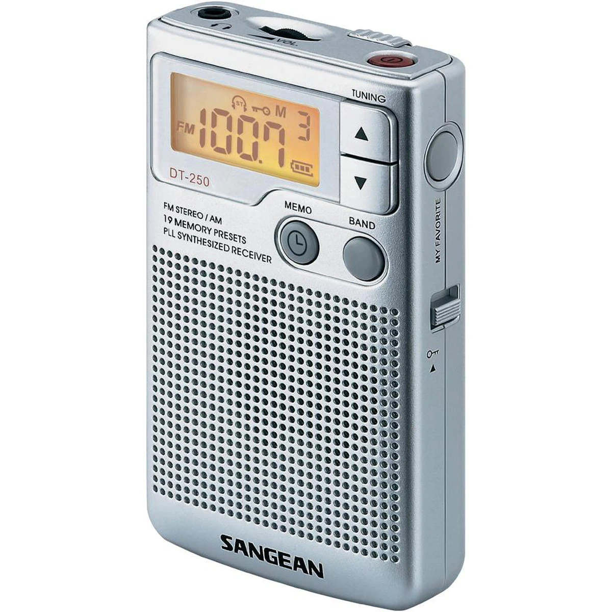 Radio portátil Sangean DT-250 Negro