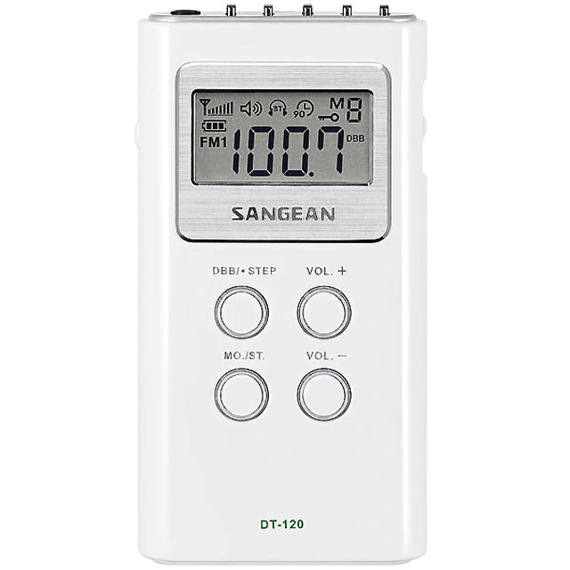 Radio portátil Sangean DT-120 Blanco