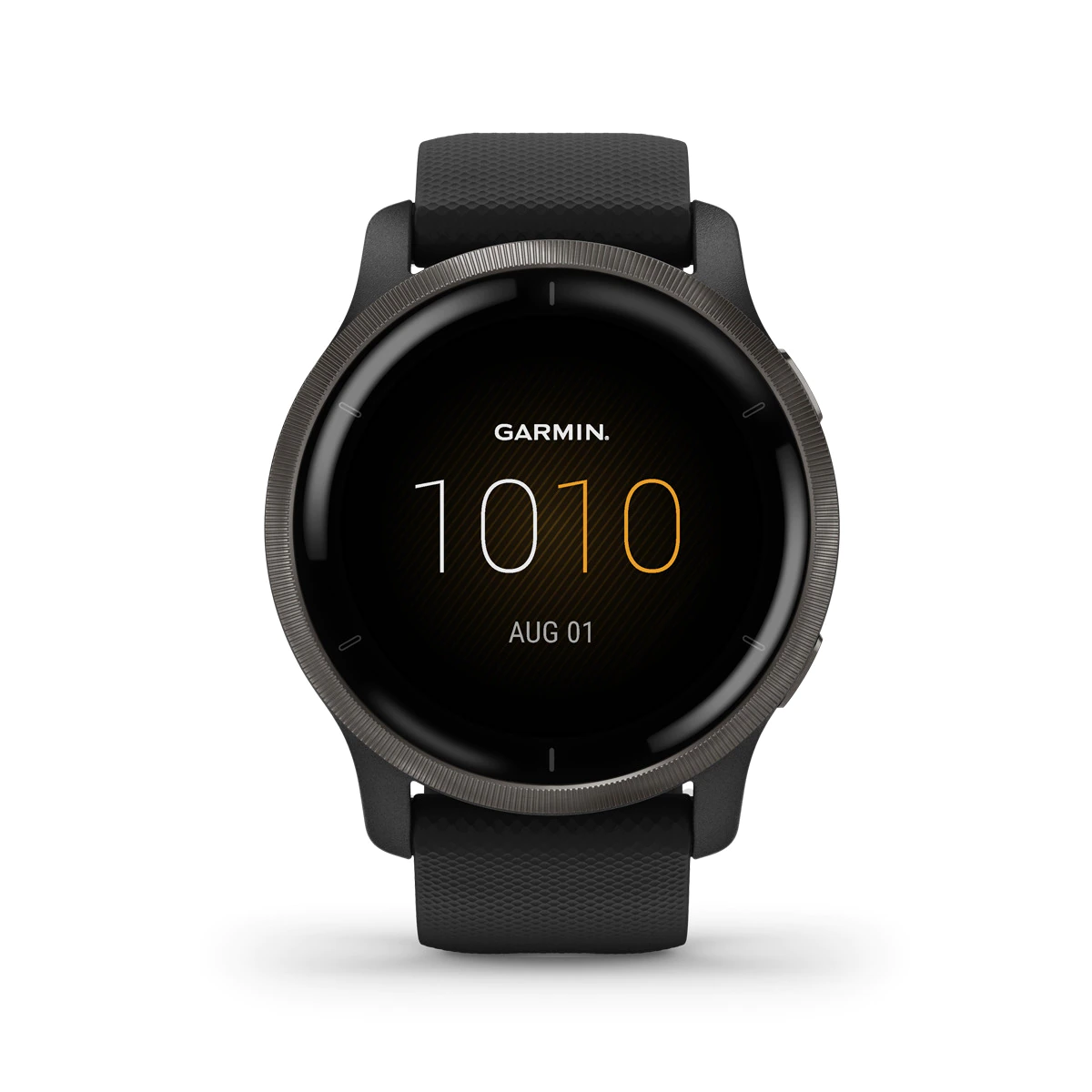 Reloj GPS Garmin Venu 2 con caja color nergo y correa de silicona negra Smartwatch