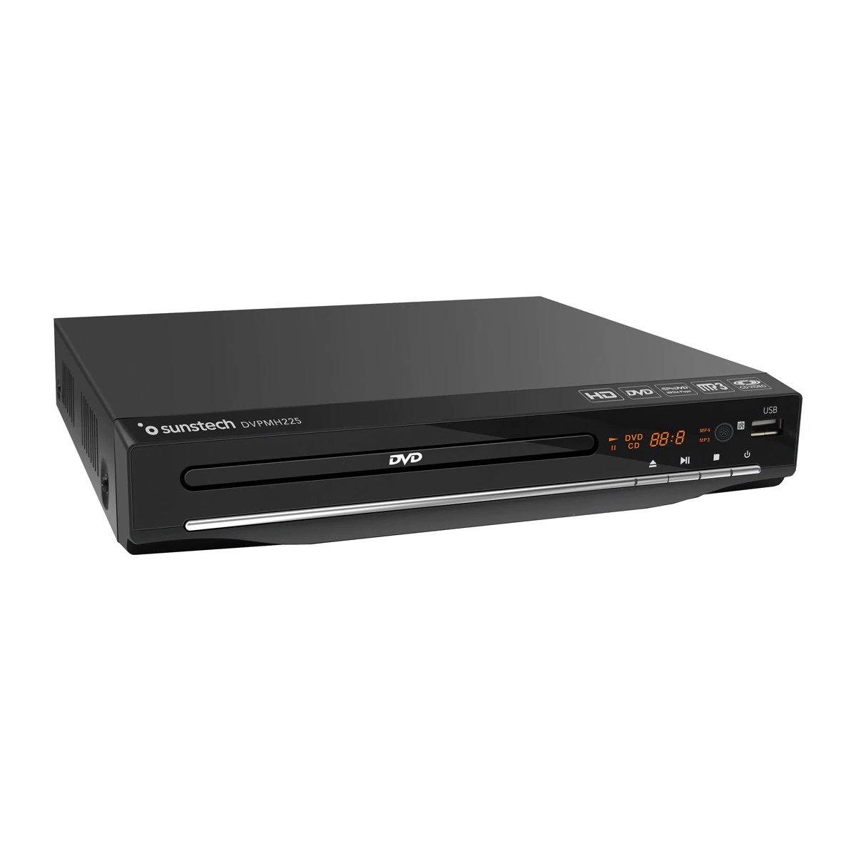 Reproductor DVD Sunstech DVPMH225BK compacto con USB
