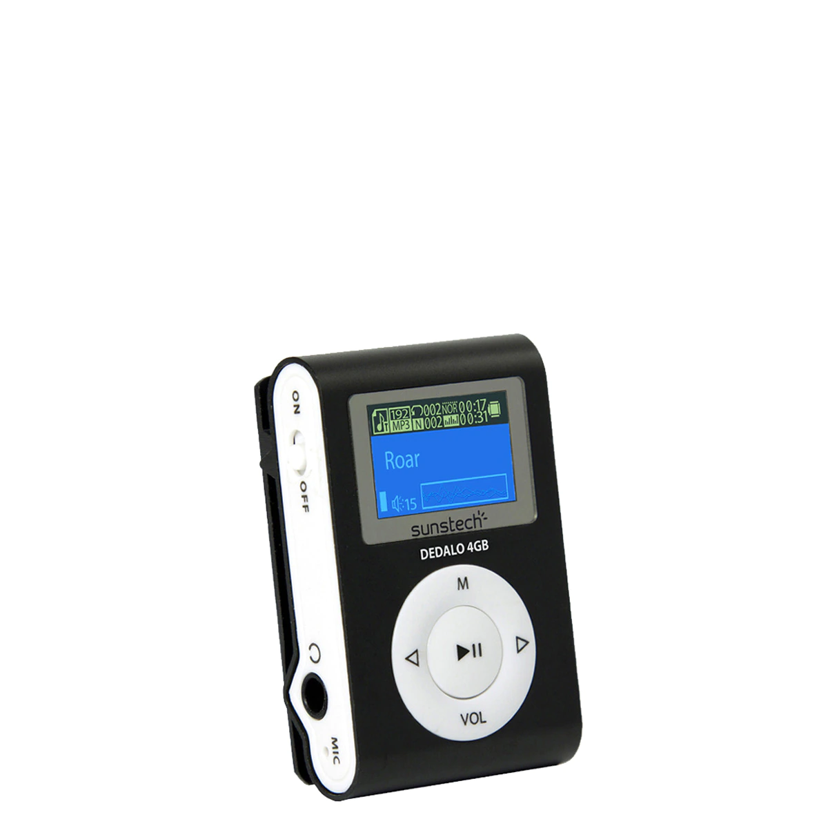 Reproductor MP3 Sunstech Dedalo III Negro de 4 GB con radio FM