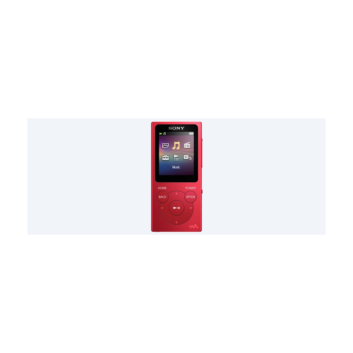 Reproductor MP4 Sony NW-E394 Rojo de 8 GB con radio FM