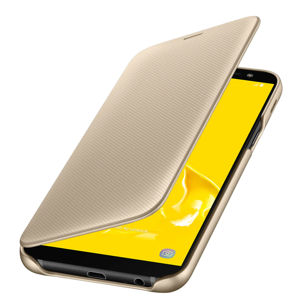 Samsung Wallet Cover Samsung Galaxy J6 Funda Oficial Billetera Oro