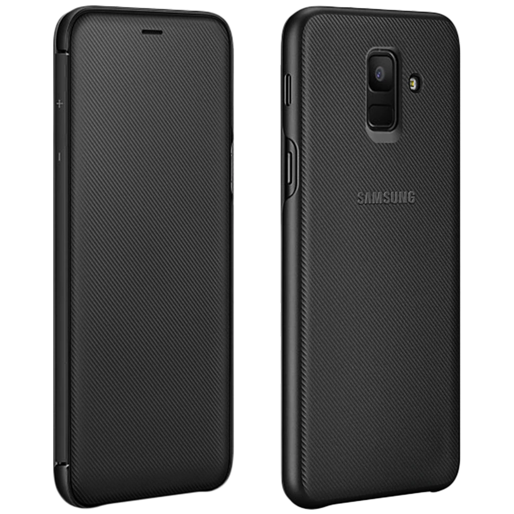 Samsung Wallet Cover Samsung Galaxy J6 Funda Oficial Billetera Negra