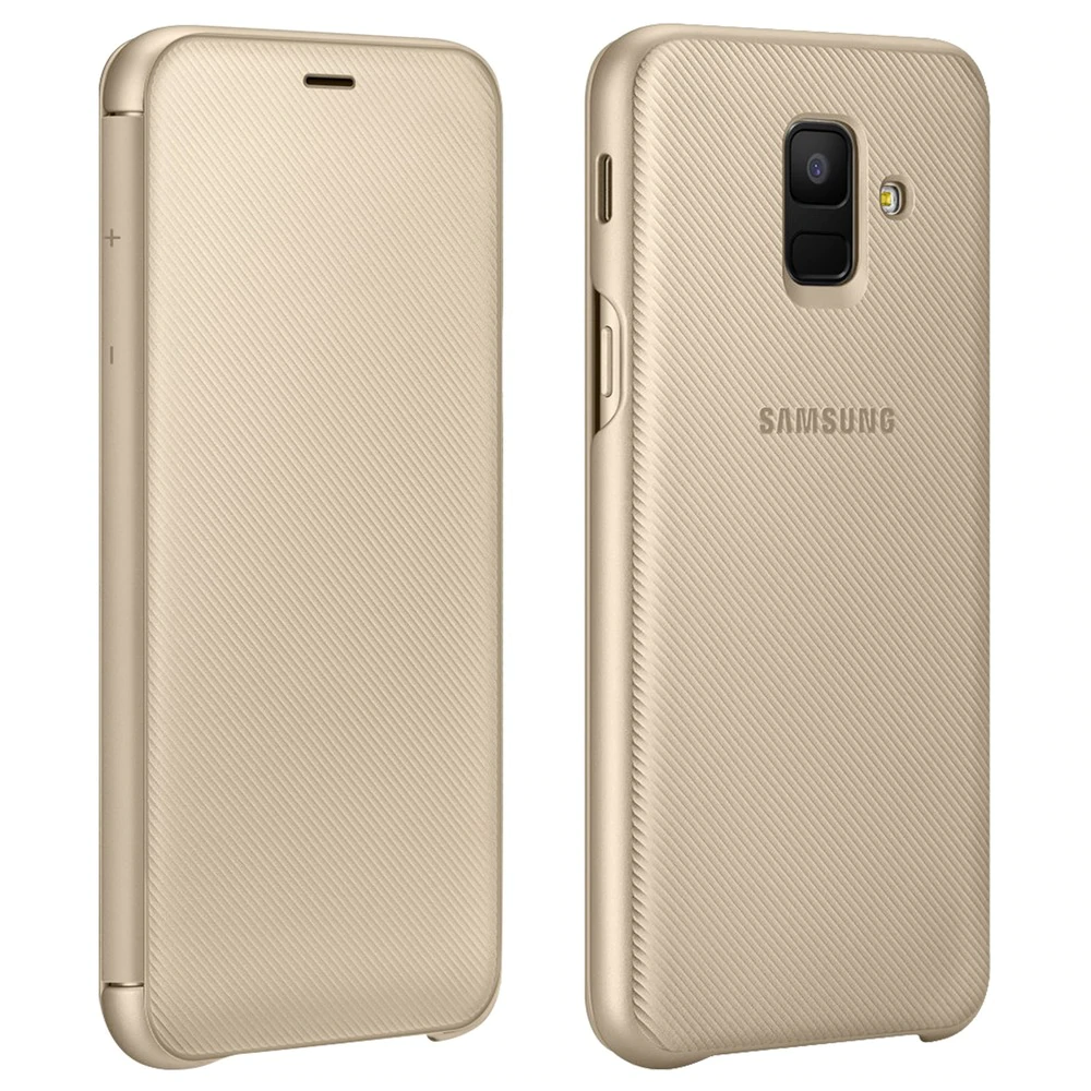 Samsung Wallet Cover Samsung Galaxy A6 Funda Oficial Billetera Oro