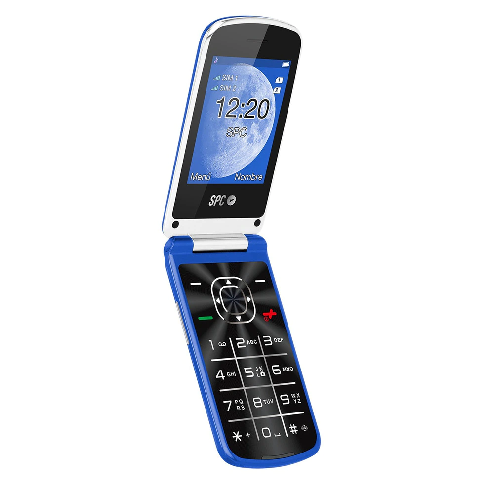 SPC Epic teléfono móvil con tapa gran pantalla y teclas grandes